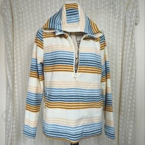 O'Neill Micro Fleece Striped Half Zip Hoodie Size Medium